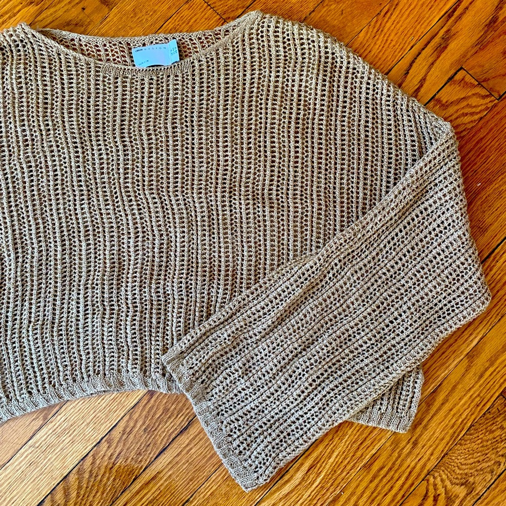 Tan ASOS Open Knit Sweater